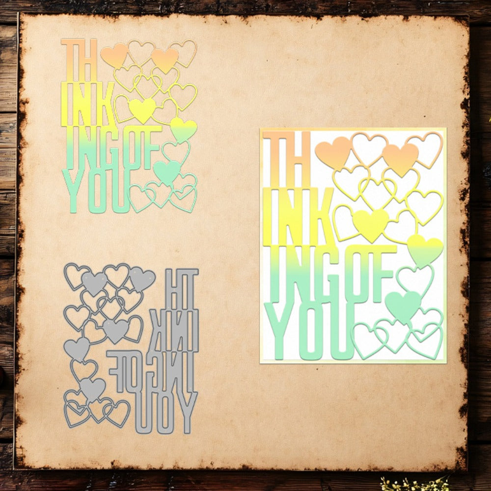”Thinking Of You" Words Metal Cutting Dies