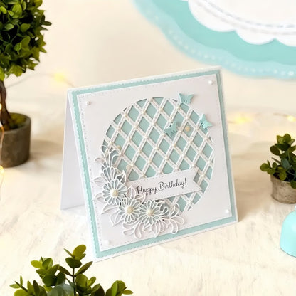 Circular Lace Hollowed-out Flower Cutting Dies