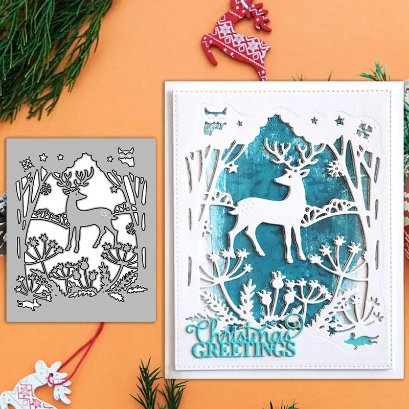 Christmas Series Forest Deer Cutting Dies