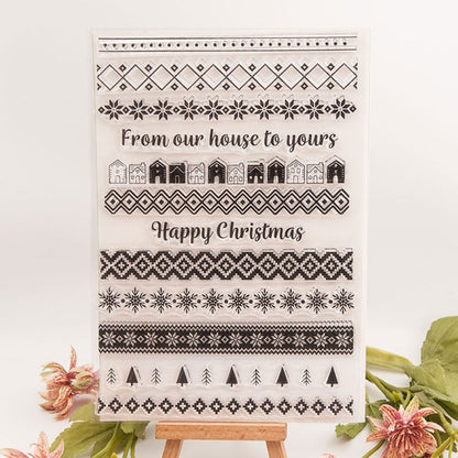 Christmas Long Waist Line Clear Stamps