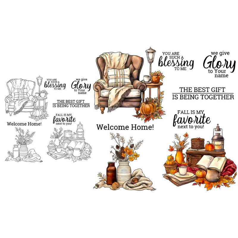 Autumn Decorative Clear Stamps