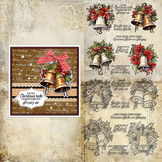 Merry Christmas Bells Clear Stamps