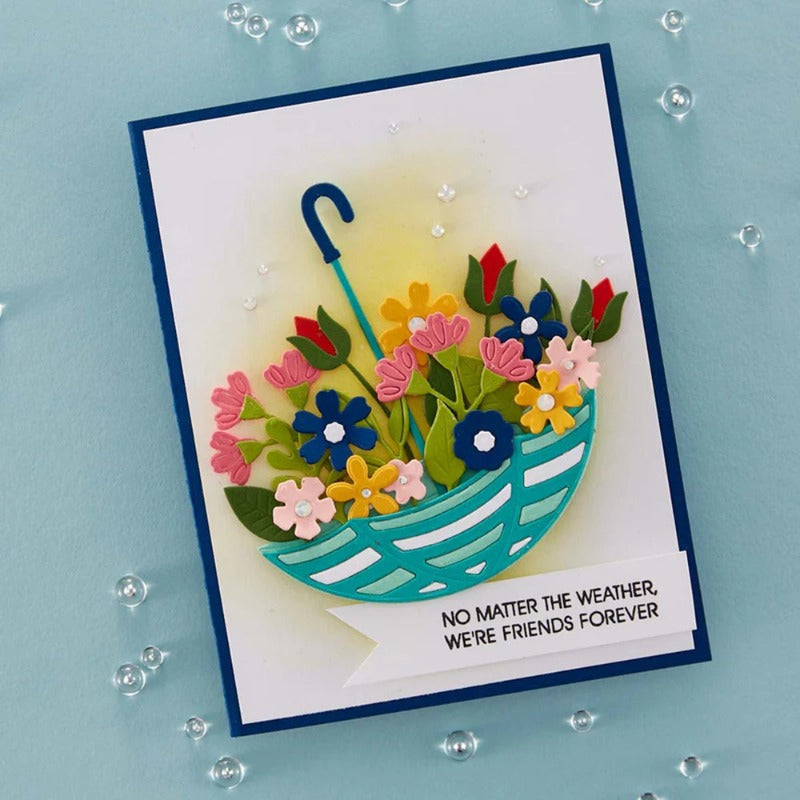 Umbrellas and Flowers Metal Cutting Dies