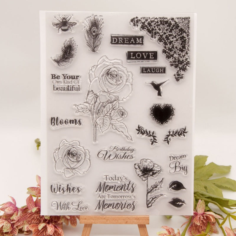 Flowers DIY Clear Stamps