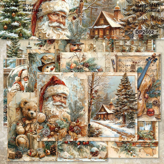 A5 Christmas Series Journal Scrapbook Paper