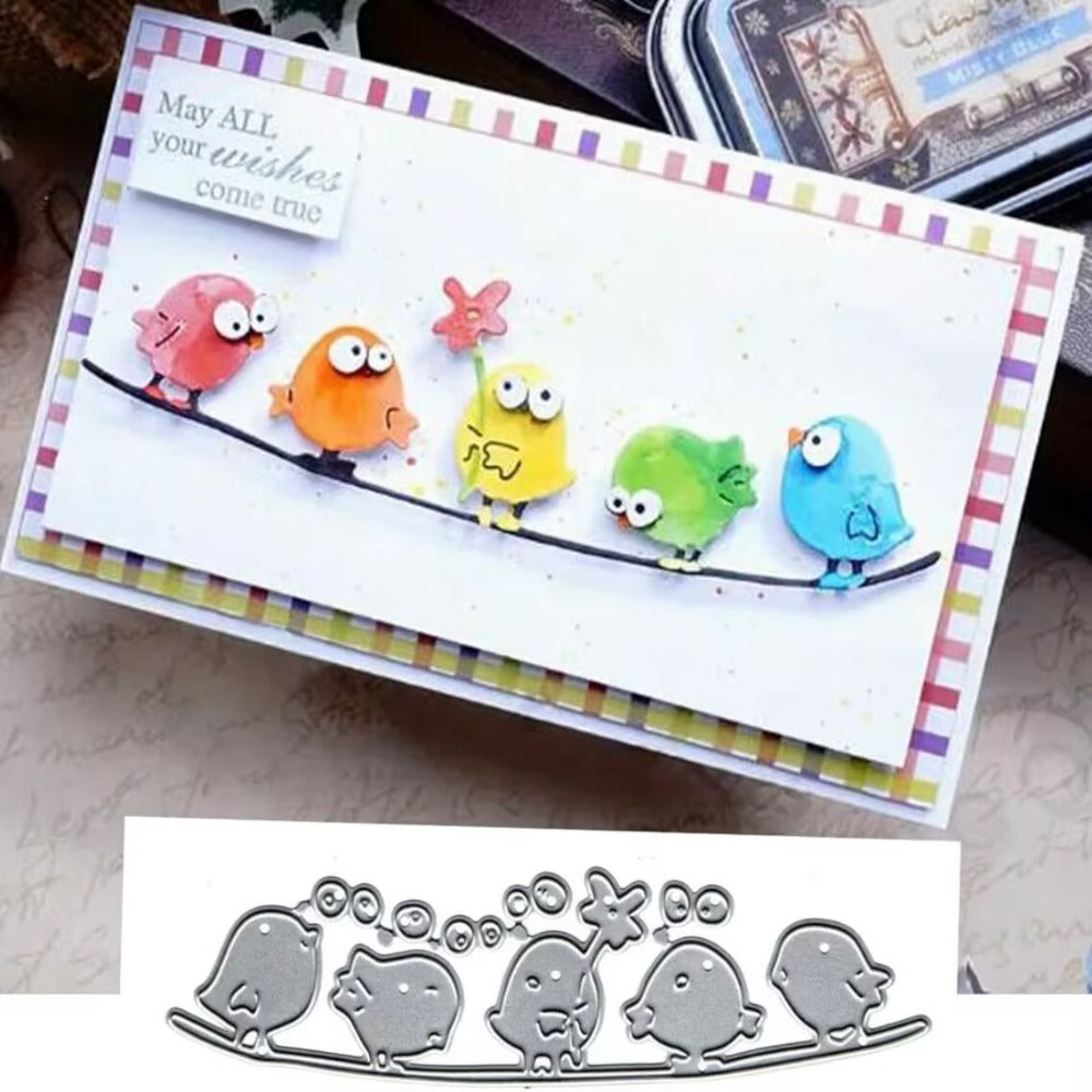 Cute Little Birds Metal Cutting Dies