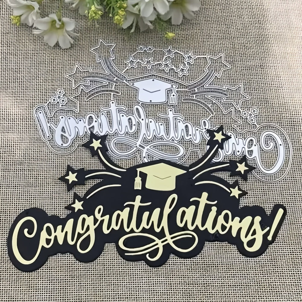"Congratulations" Words Metal Cutting Dies