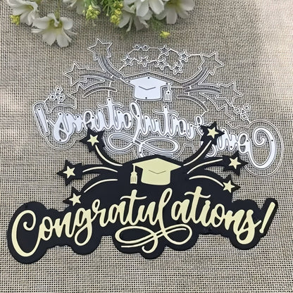 "Congratulations" Words Metal Cutting Dies