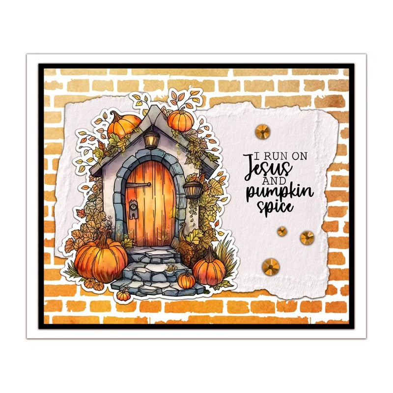 Fall Harvest Pumpkin Door Dies & Stamps Set