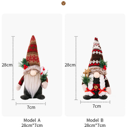 Christmas Gnome Faceless Doll Decorations