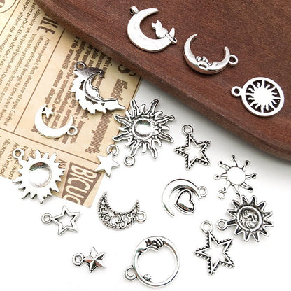 1 Pc Retro Sun Moon Star Jewelry Pendant