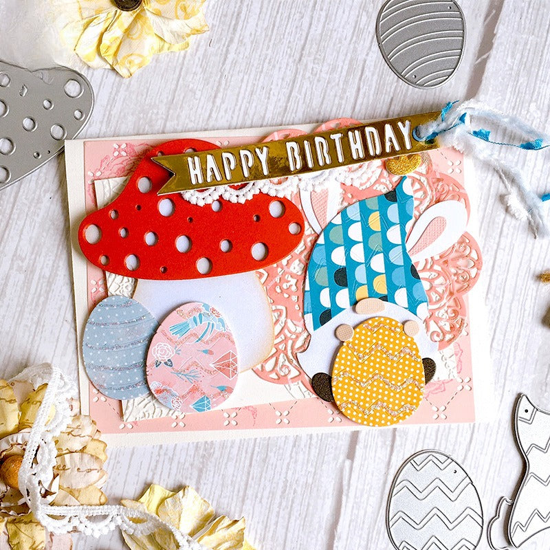 Easter Egg and Mushroom Metal Cutting Dies