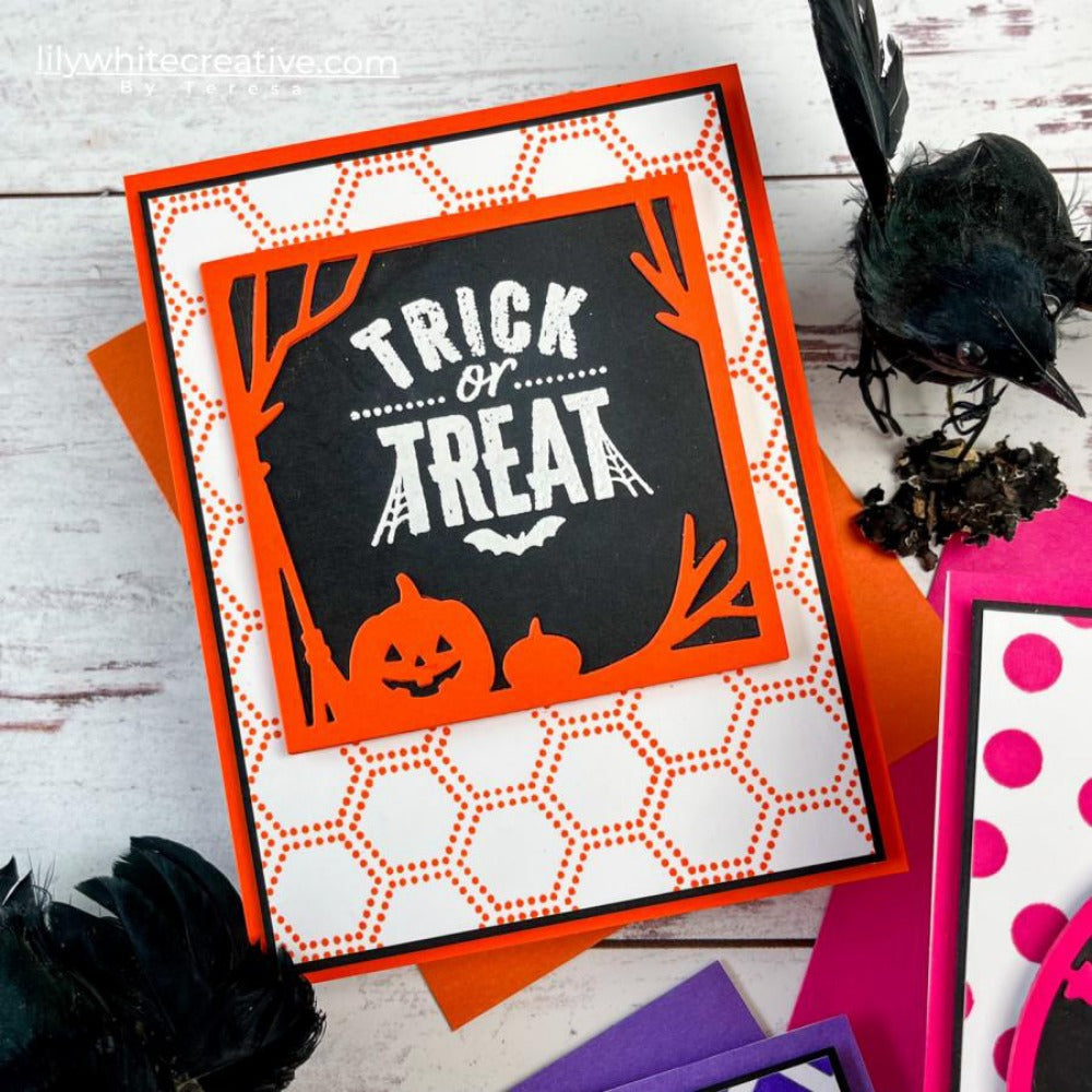 Four Halloween Background Frames Cutting Dies