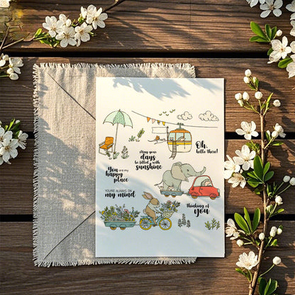 Trailer Animals Clear Stamps