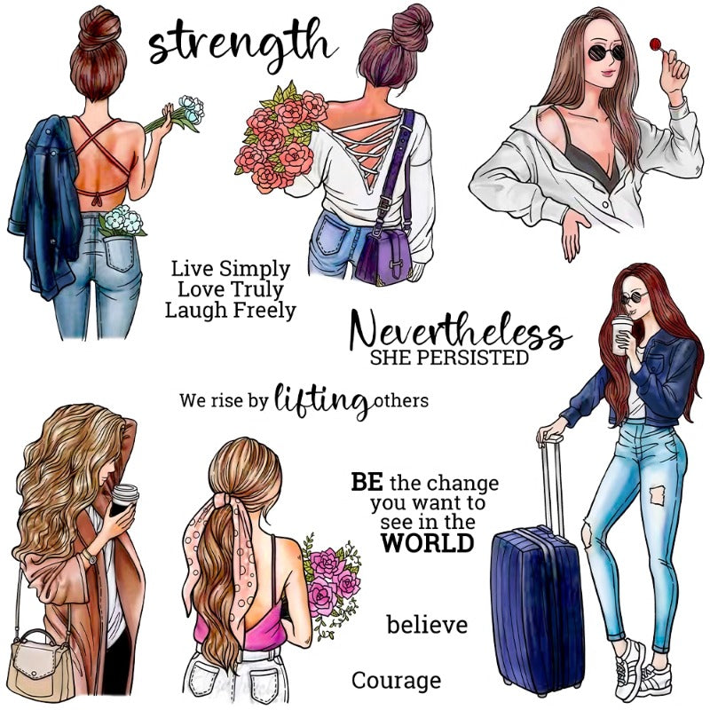 Cool Fashion Women Clear Stamps