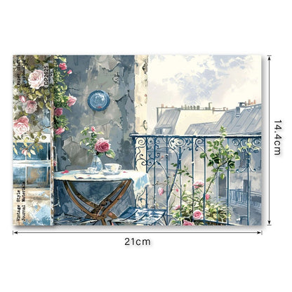 A5 Window Garden Journal Scrapbook Paper