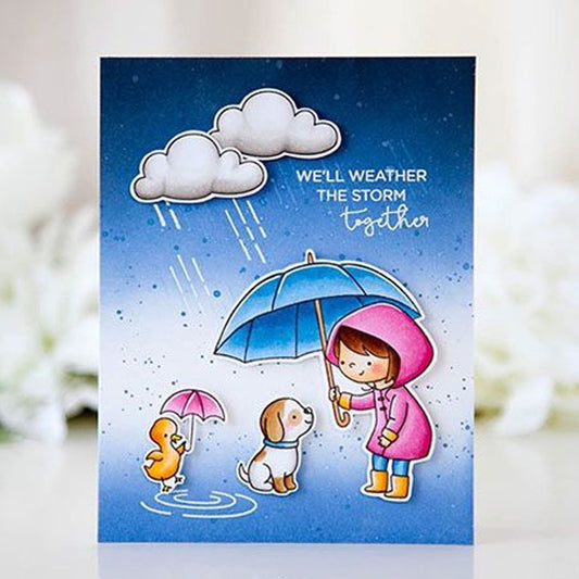 Little Rainy Girl Dies & Stamps Set