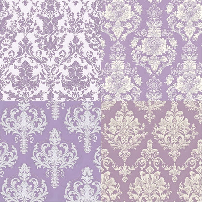 24PCS 6" Lilac Scrapbook Paper & Cardstock