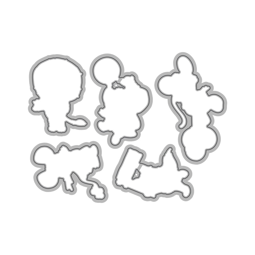 Cute Animals Dies & Stamps Set