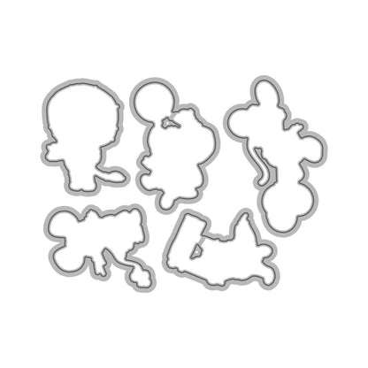 Cute Animals Dies & Stamps Set