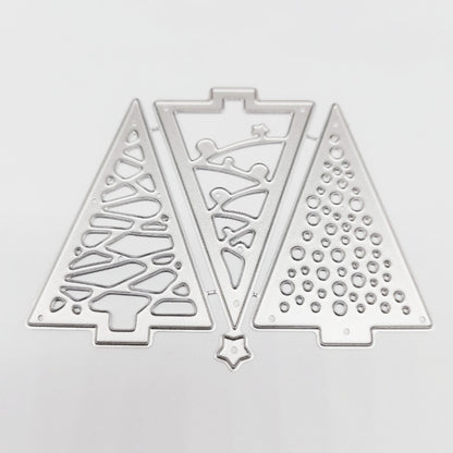 Three Christmas Trees Metal Cutting Dies