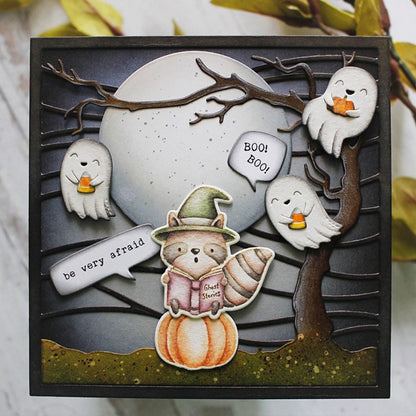 Halloween Ghost Dies & Stamps Set