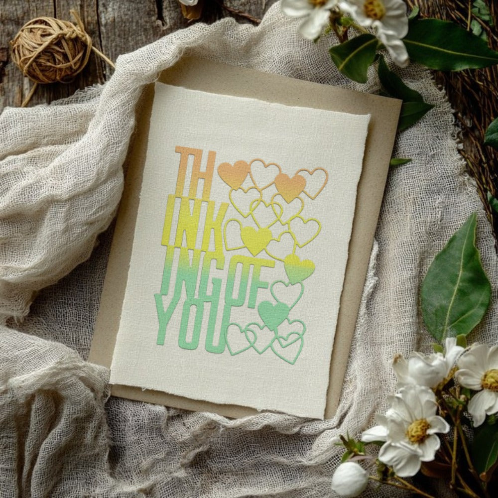 ”Thinking Of You" Words Metal Cutting Dies