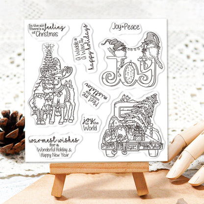 Christmas Theme Dies & Stamps Set