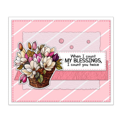 Magnolia Flower Clear Stamps