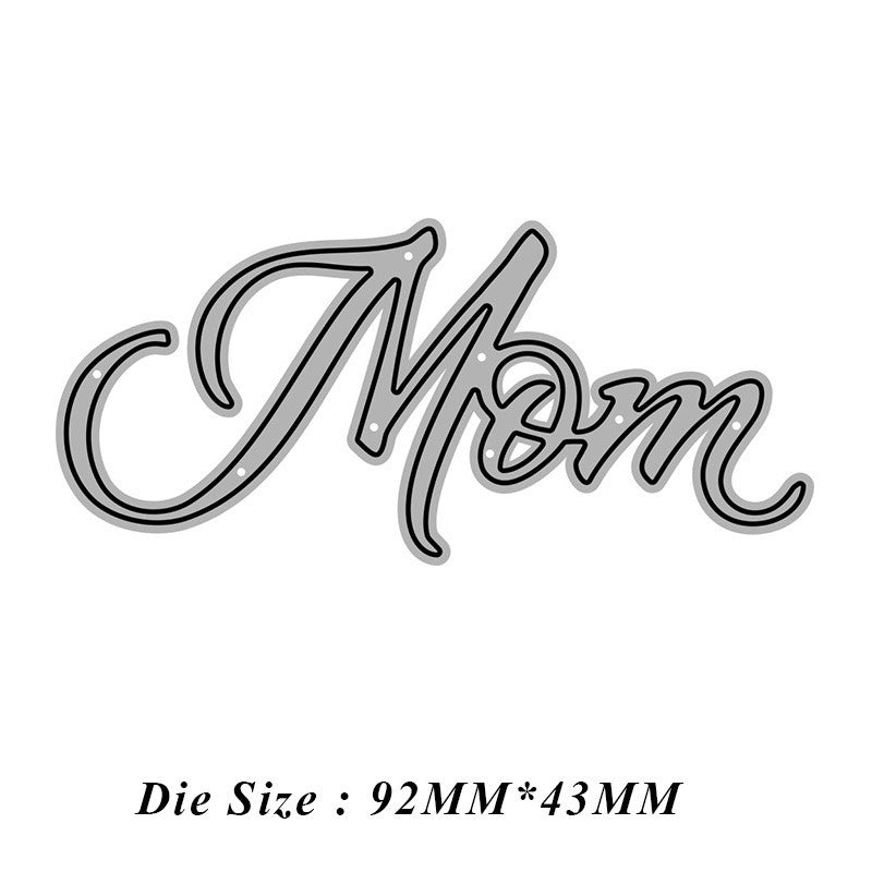 "MOM" Letter Metal Cutting Dies