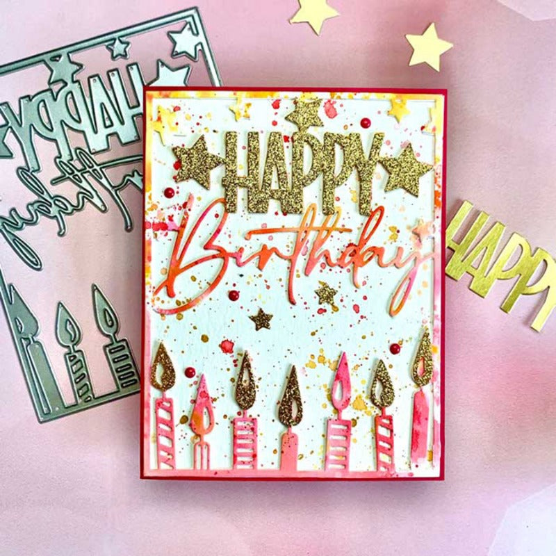 Birthday Background Board Cutting Dies