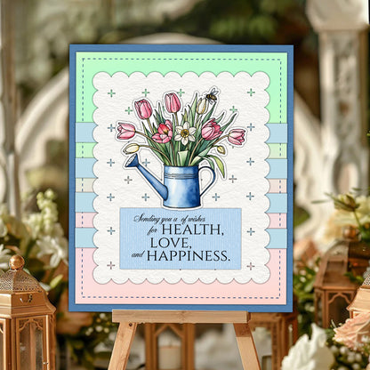 Vase Flowers Clear Stamps