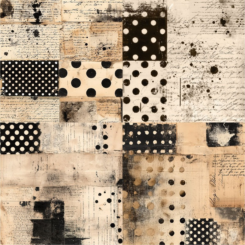 24PCS 6" Dapple Scrapbook Paper & Cardstock