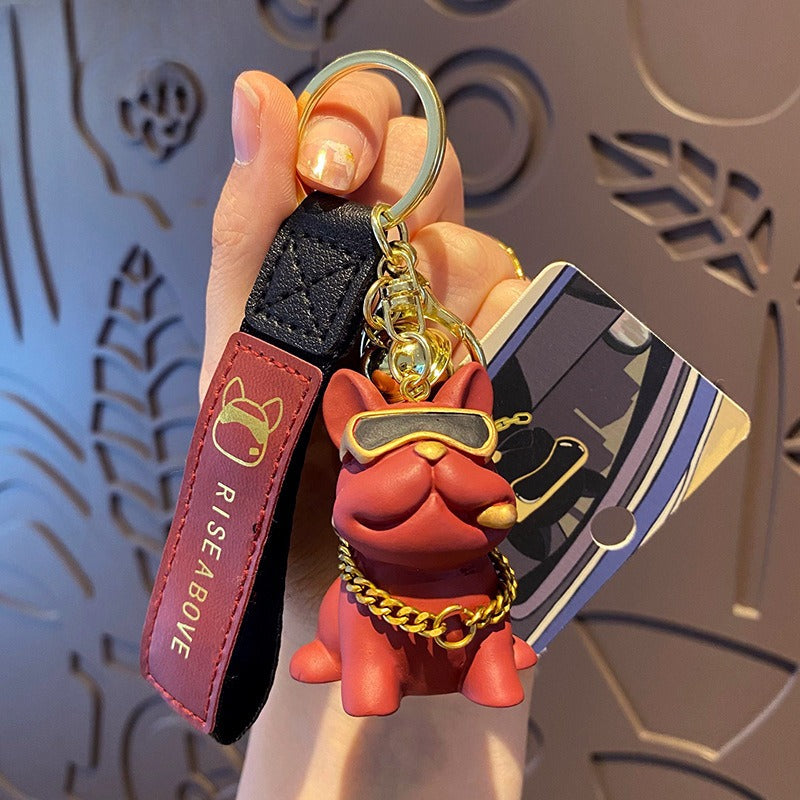 Trendy Bulldog Keychain