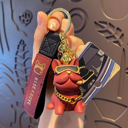 Trendy Bulldog Keychain
