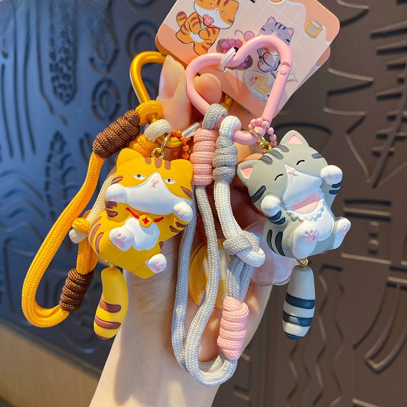 Cute Vitality Cat Doll Keychain