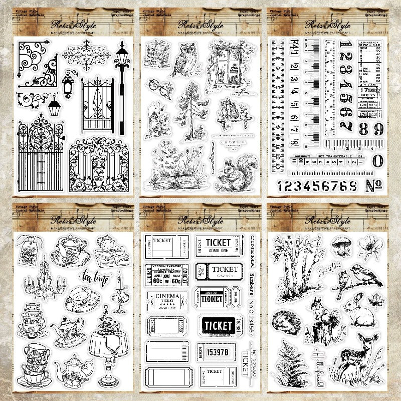 Various Patterns DIY Scrapbook Clear Stamps