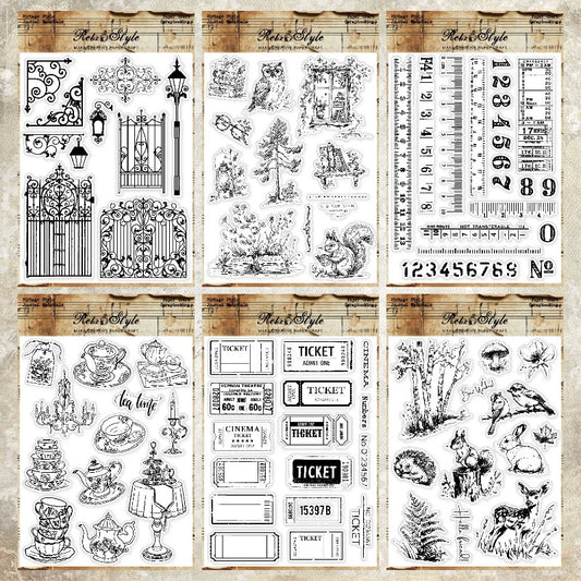 Various Patterns DIY Scrapbook Clear Stamps
