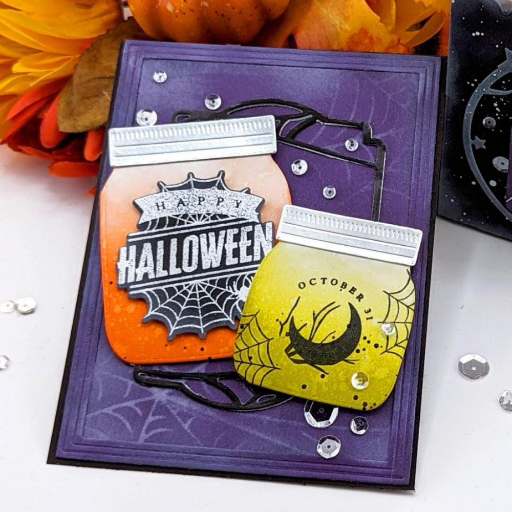 Four Halloween Background Frames Cutting Dies