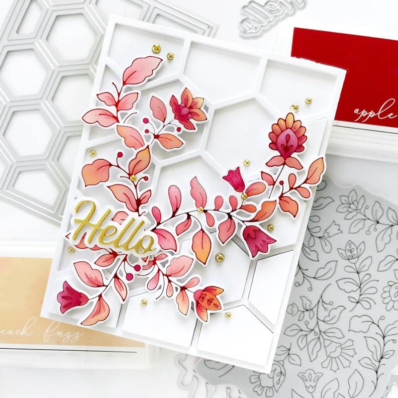 Honeycomb Hollow Background Board Cutting Dies