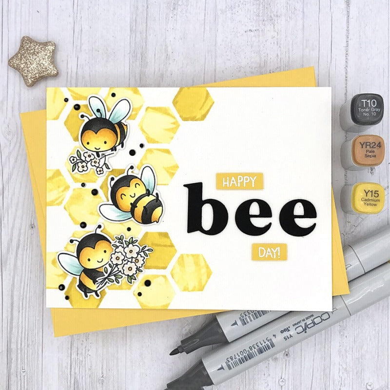 Bee Flower Dies & Stamps Set