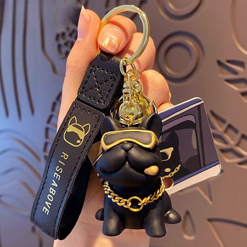 Trendy Bulldog Keychain