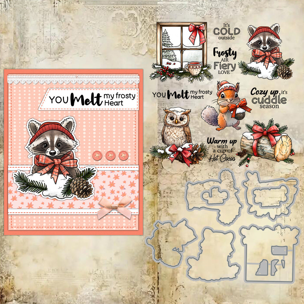 Winter Animals Dies & Stamps Set