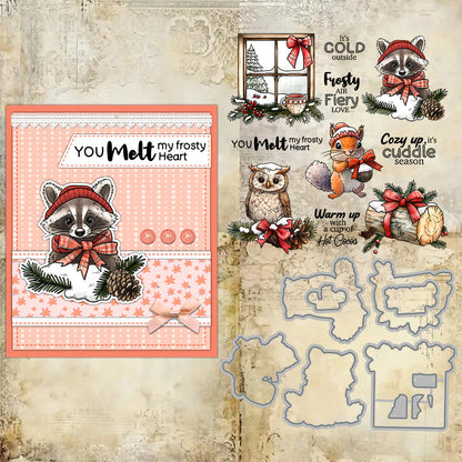 Winter Animals Dies & Stamps Set