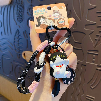 Cute Vitality Cat Doll Keychain