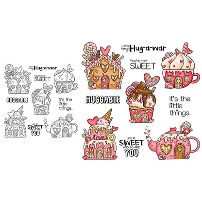Sweet Candy Cupcakes Clear Stamps