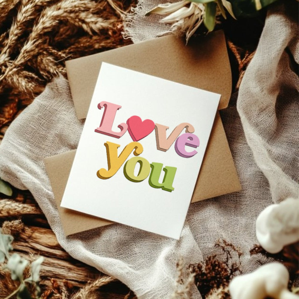 "Love You" Words Metal Cutting Dies