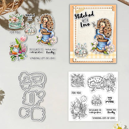 Cute Tailor Mouse Dies & Stamps Set