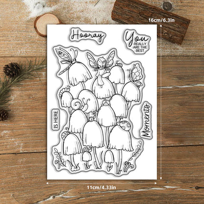 Personality Mushroom Clear Stamps