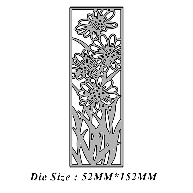 Flower Background Frame Metal Cutting Dies